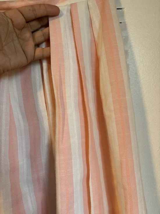 Vintage Garey Petites Pink Striped Co-Ord Set Size 10 Made in Canada Chic - Picture 4 of 13